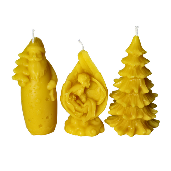 Christmas candles (Nativity/Christmas tree/Santa)