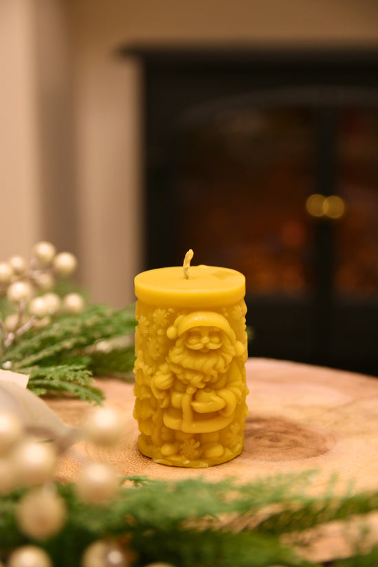 Jolly Santa candle