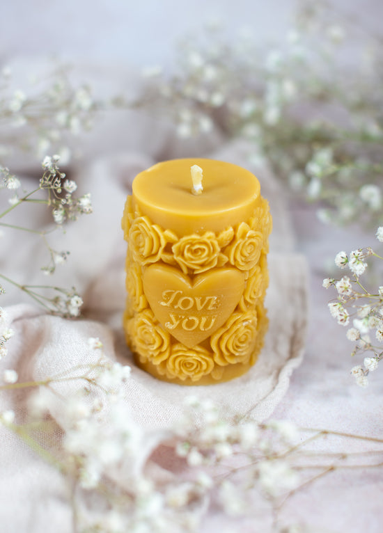 Love You candle