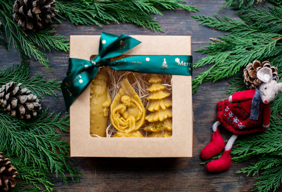 Christmas candle gift box