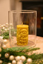 Jolly Santa candle