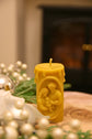 Nativity pillar candle