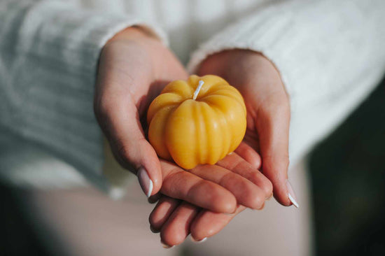 Pumpkin candle